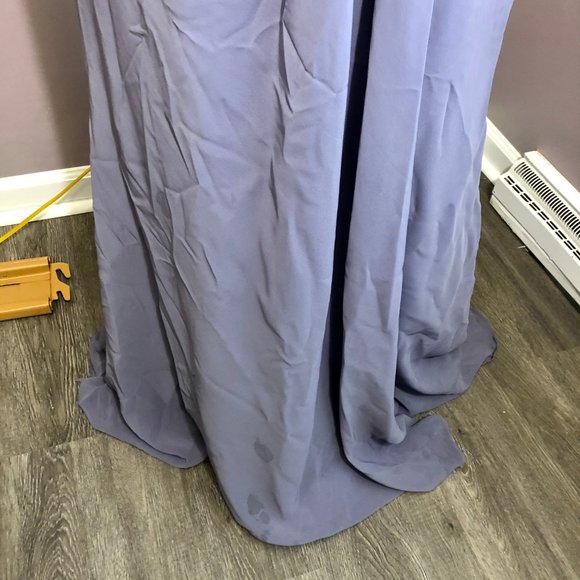 Brideside Full Length Dress Gown Formal Purple 6 - Picture 7 of 7